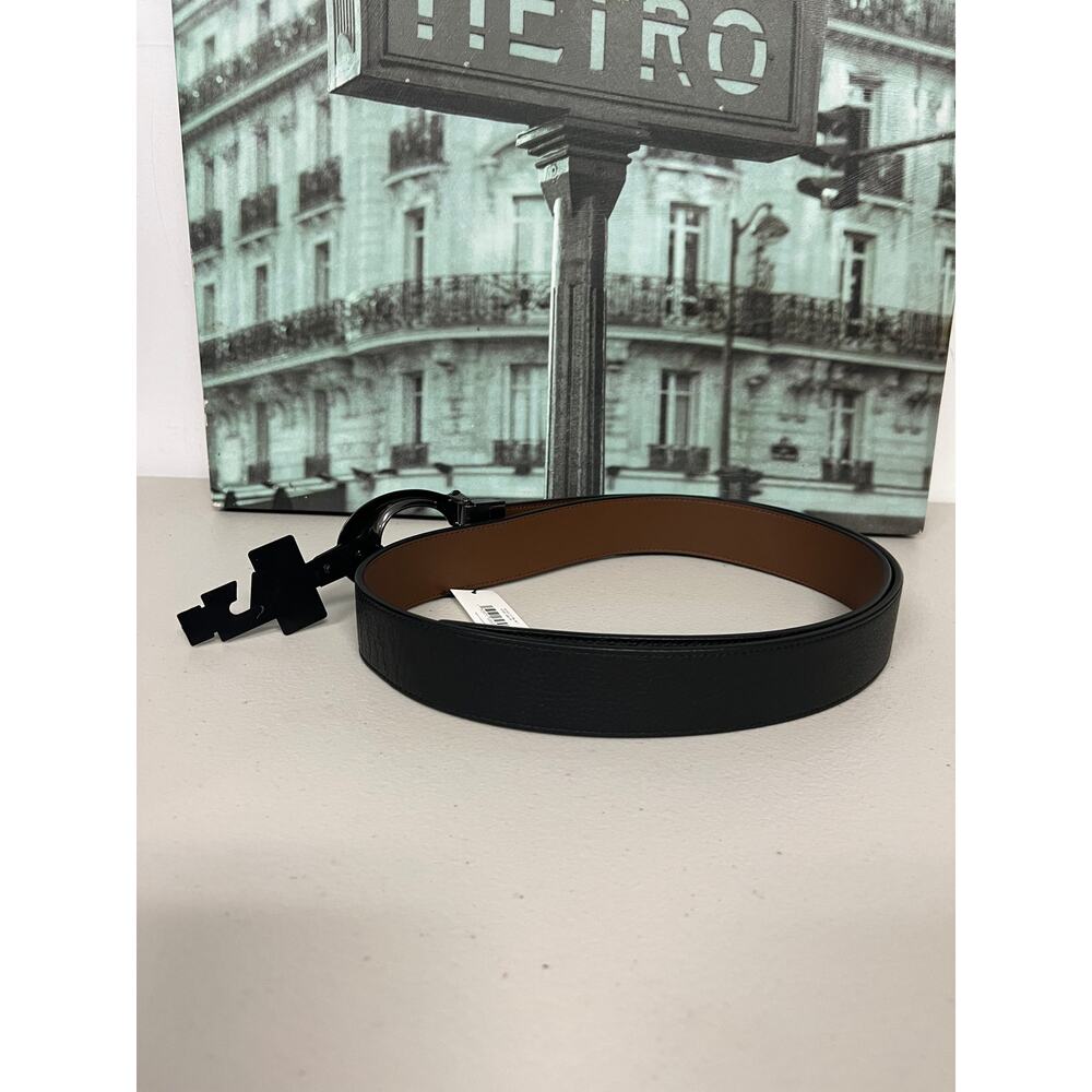 Coach 91305 Plaque Cut-To-Size Reversible Belt 38mm - Picture 2 of 7